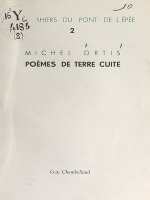 cover image of Poèmes de terre cuite